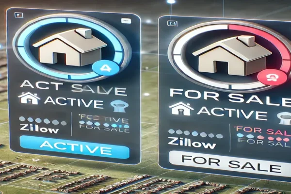 Zillow Active vs For Sale